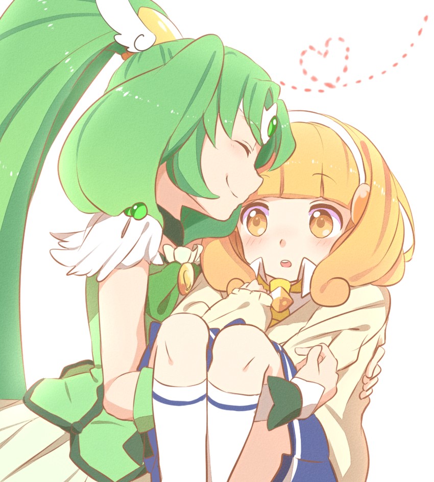 midorikawa nao, kise yayoi, and cure march (precure and 1 more) drawn by kana_(okitasougo222)