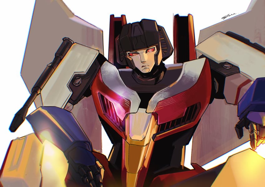 starscream (transformers and 1 more) drawn by ju33e