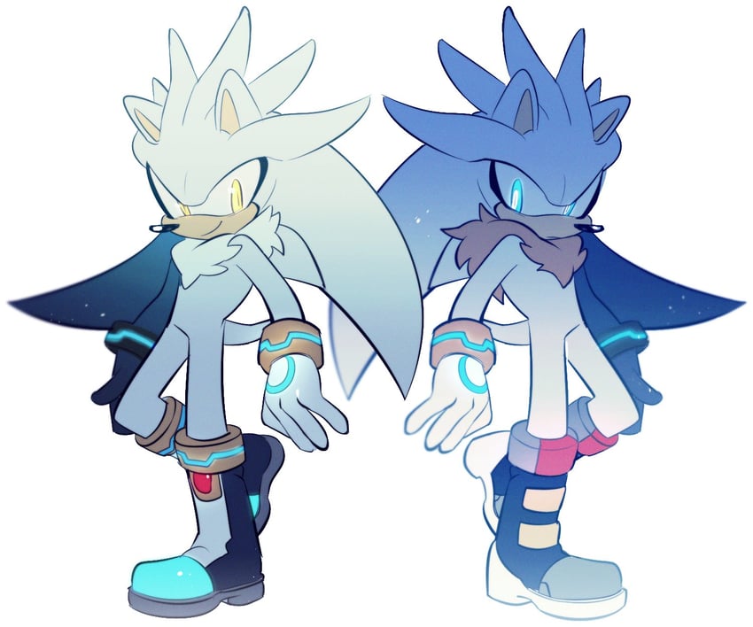 silver the hedgehog (sonic and 1 more) drawn by weon1119