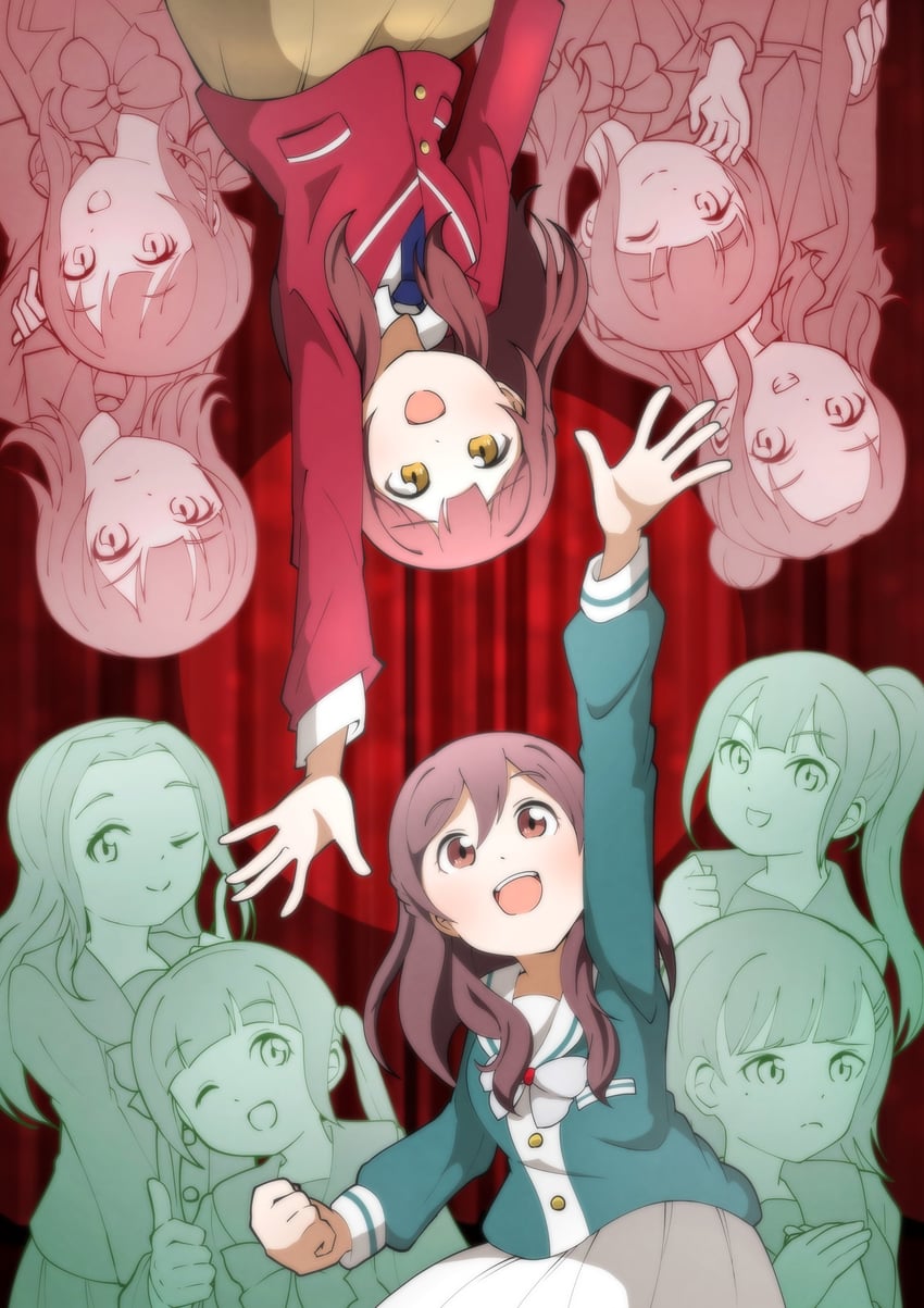 tsubaki rurika, takizawa anzu, sumeragi yuzuha, mikasa maya, wakatsuki misuzu, and 5 more (love live! and 1 more) drawn by 3nu_m