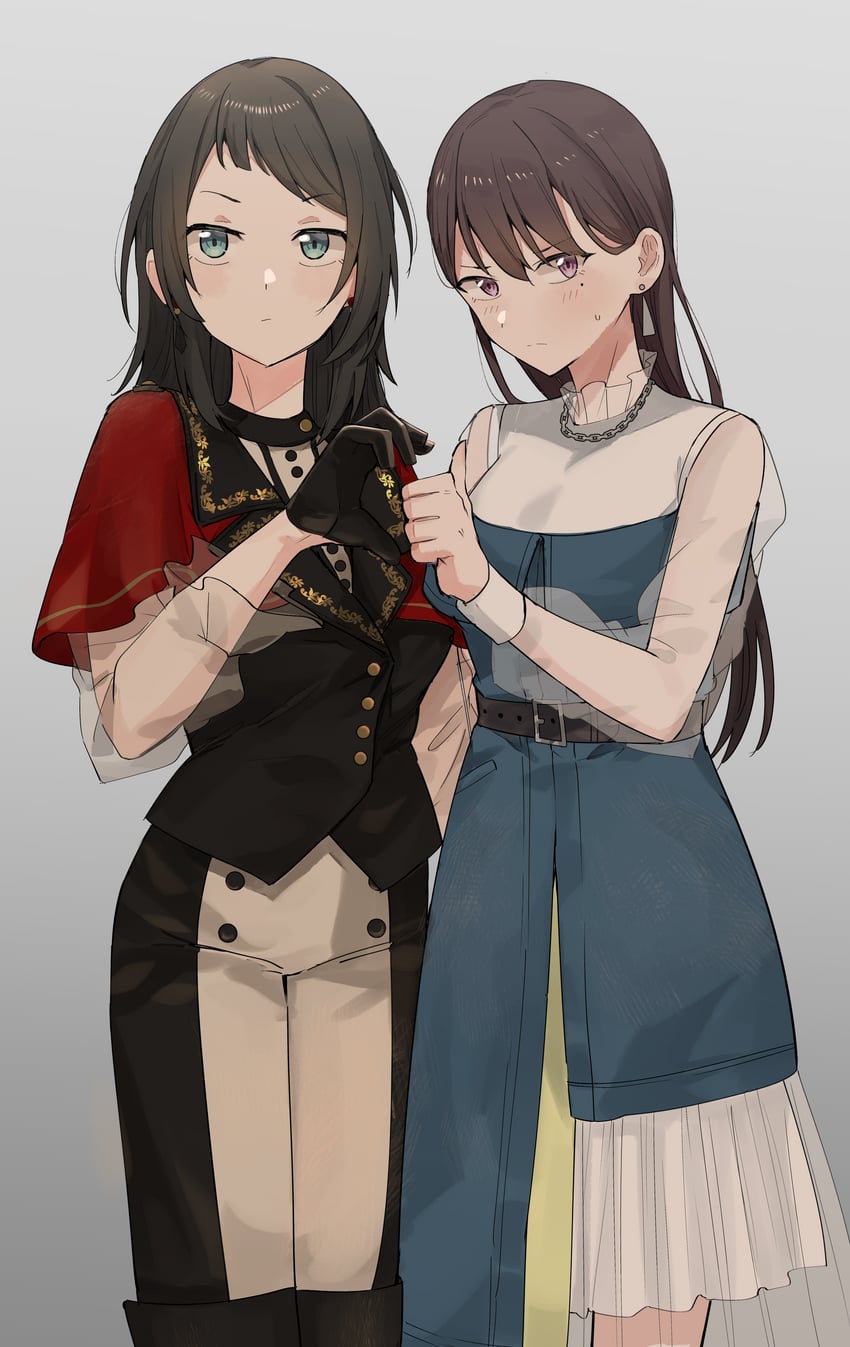 shiina taki, yahata umiri, and timoris (bang dream! and 1 more) drawn by hanetsuka