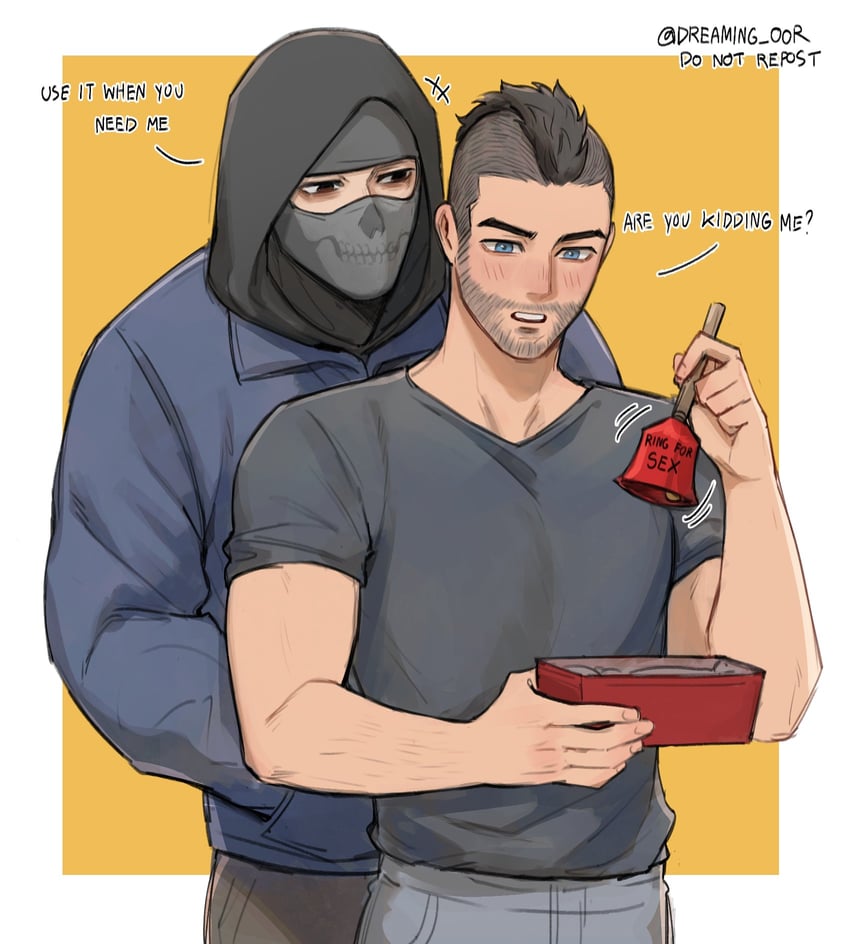 ghost and soap (call of duty and 1 more) drawn by dreaming_oor