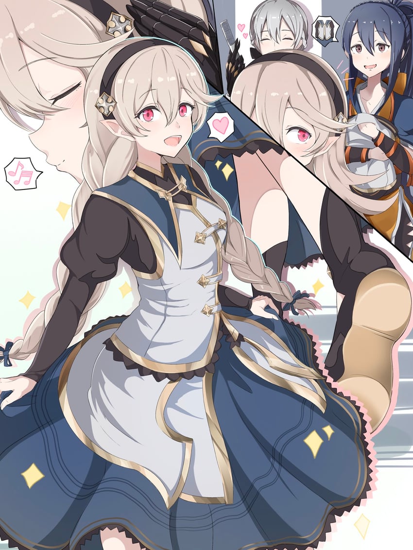 female corrin, jakob, and oboro (fire emblem and 1 more) drawn by nenemu0