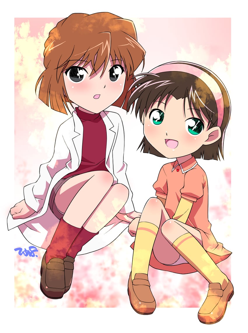 haibara ai and yoshida ayumi (meitantei conan) drawn by himehachi_(hime8manga)