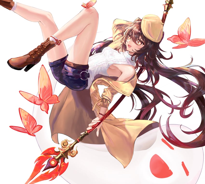 hu tao and boo tao (genshin impact) drawn by kun_kun