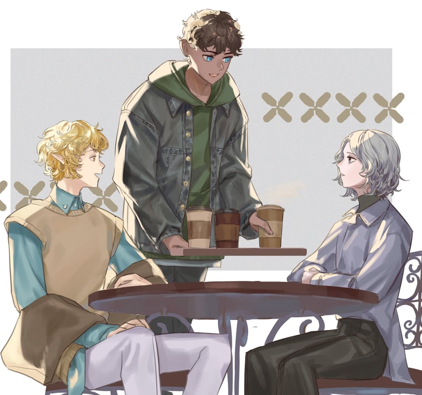 mithrun, kabru, and mithrun's brother (dungeon meshi) drawn by kiritani_(ntkt_krita2)