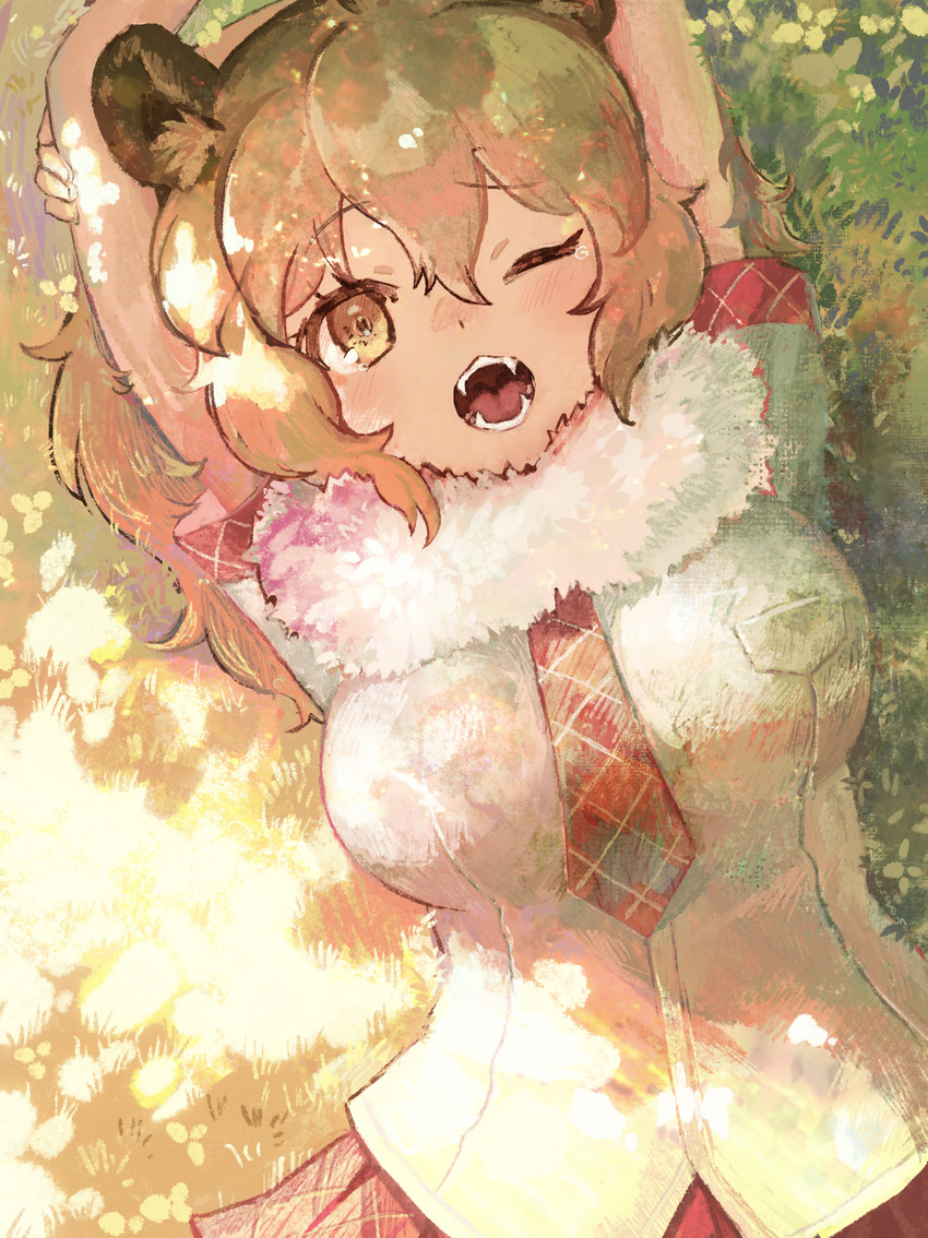 lion (kemono friends and 1 more) drawn by hai_bokusha