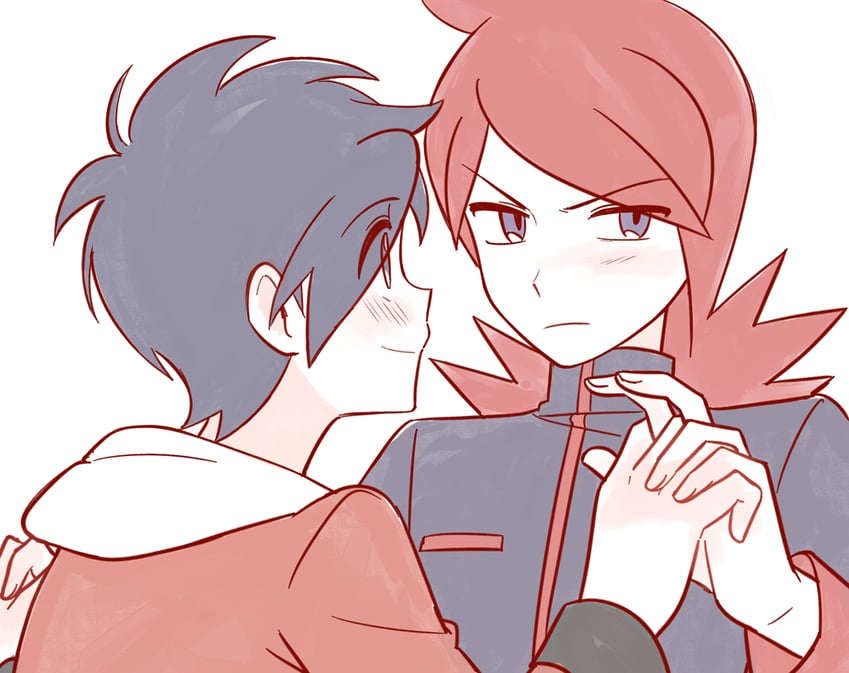ethan and silver (pokemon and 1 more) drawn by chueog