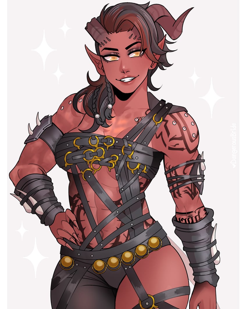 karlach (dungeons & dragons and 2 more) drawn by dangerousbride