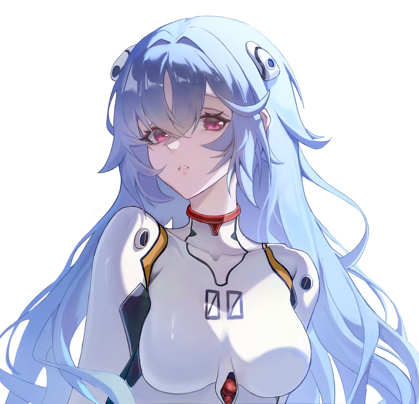 ayanami rei (neon genesis evangelion and 2 more) drawn by kosaka_kaslana