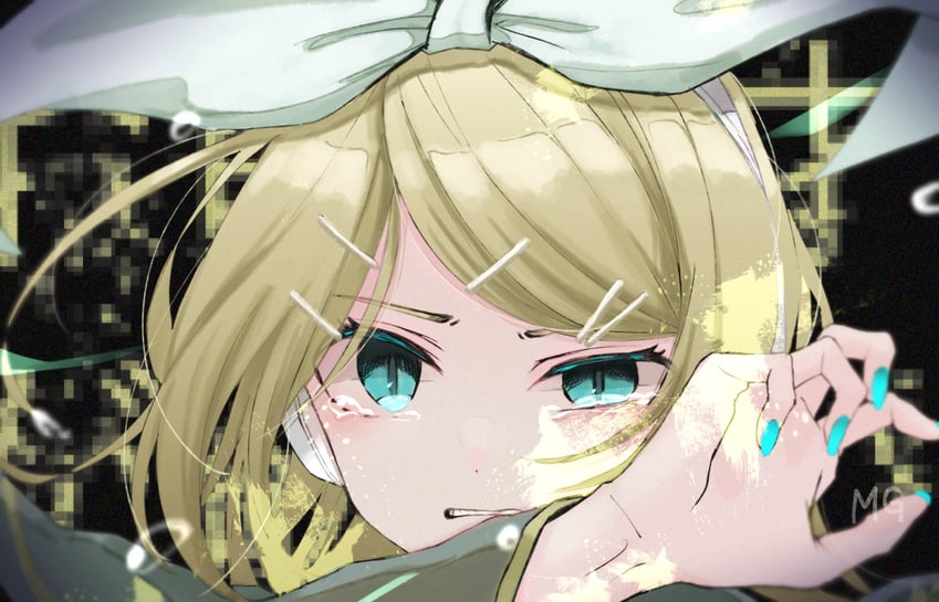 kagamine rin (vocaloid and 1 more) drawn by strawberrya_mg