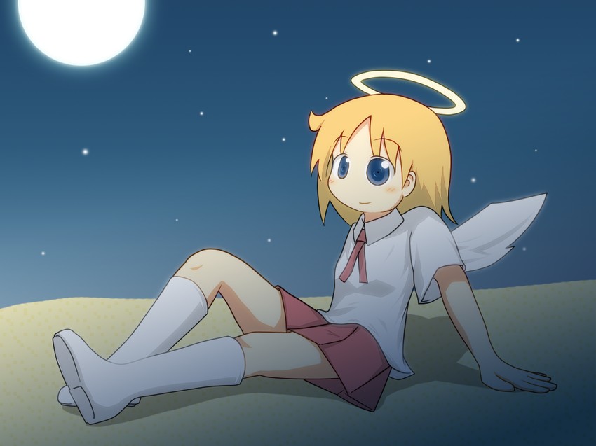 pino (nichijou and 1 more) drawn by mikeya_hiyori