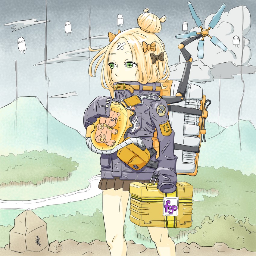 abigail williams and medjed (fate and 2 more) drawn by gummy_madacuel
