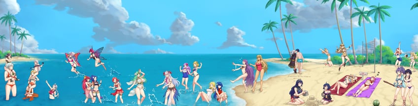 lucina, female robin, lysithea von ordelia, ingrid brandl galatea, chrom, and 26 more (fire emblem and 13 more) drawn by igni_tion