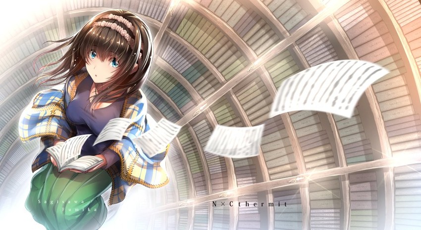 sagisawa fumika (idolmaster and 1 more) drawn by nohito