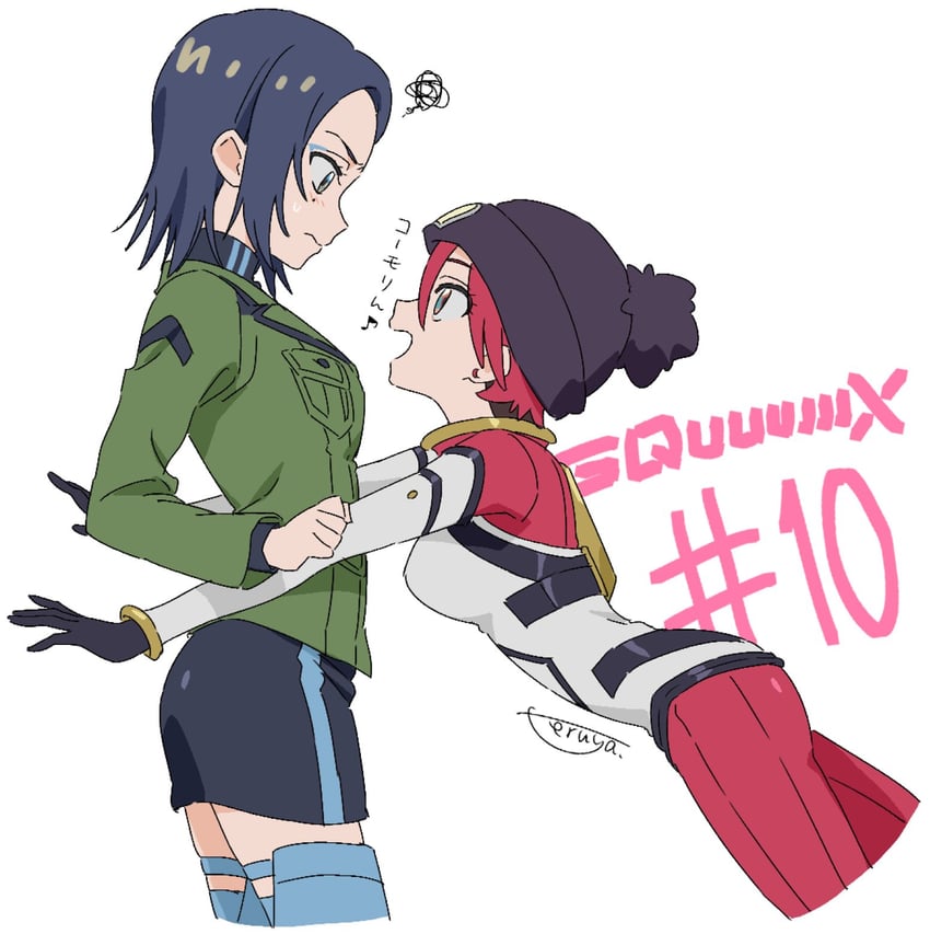 amate yuzuriha and comoli harcourt (gundam and 1 more) drawn by teruya_(6w6y)