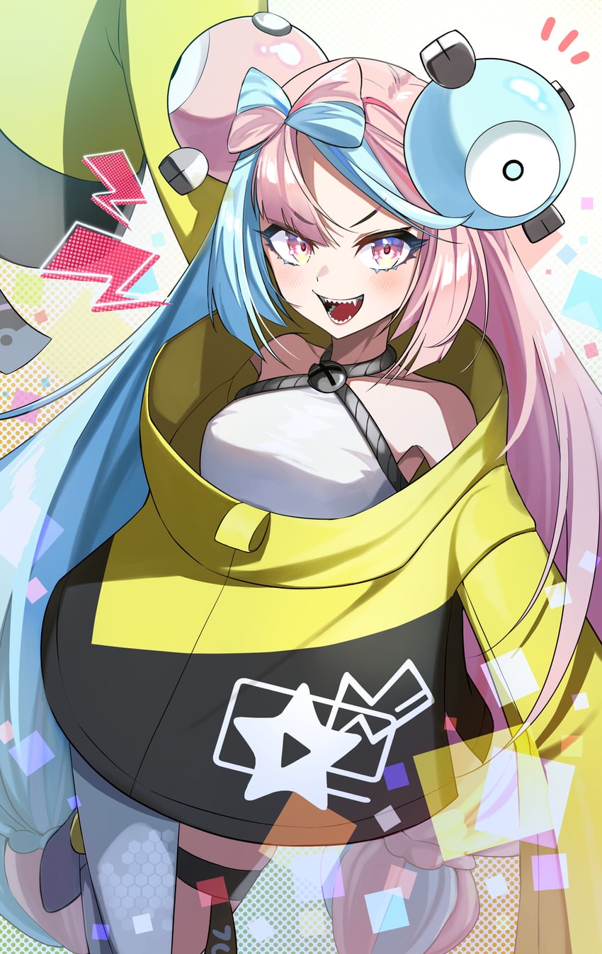 iono and magnemite (pokemon and 1 more) drawn by gawawawa