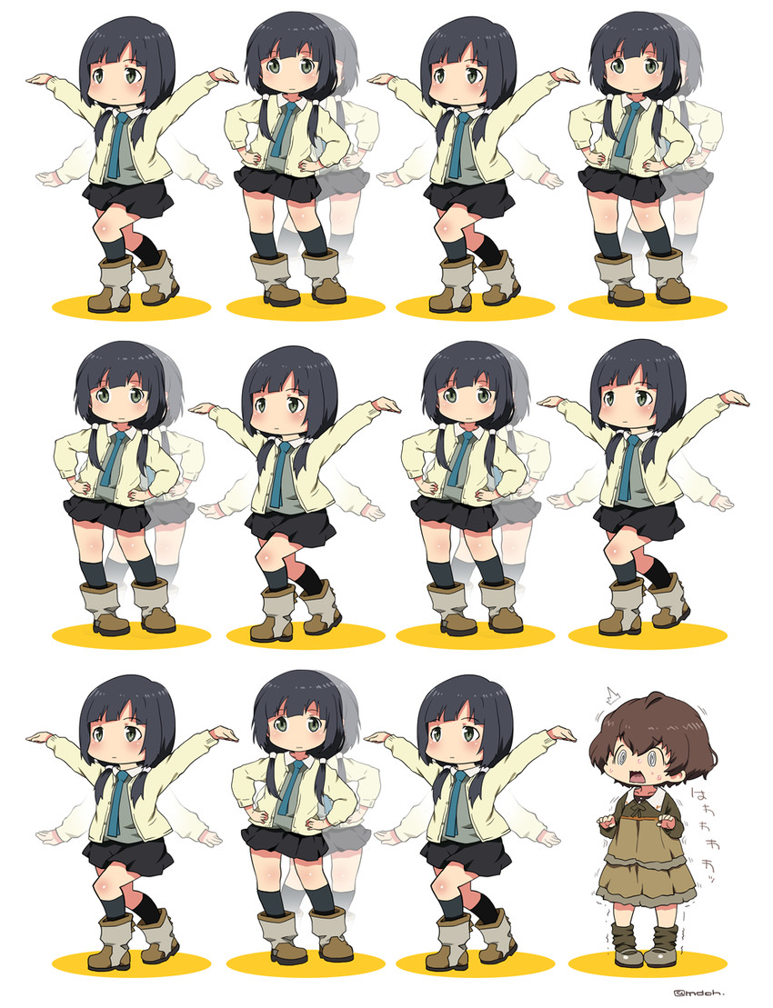 yasuhara ema and kunogi ai (shirobako) drawn by mudou_eichi
