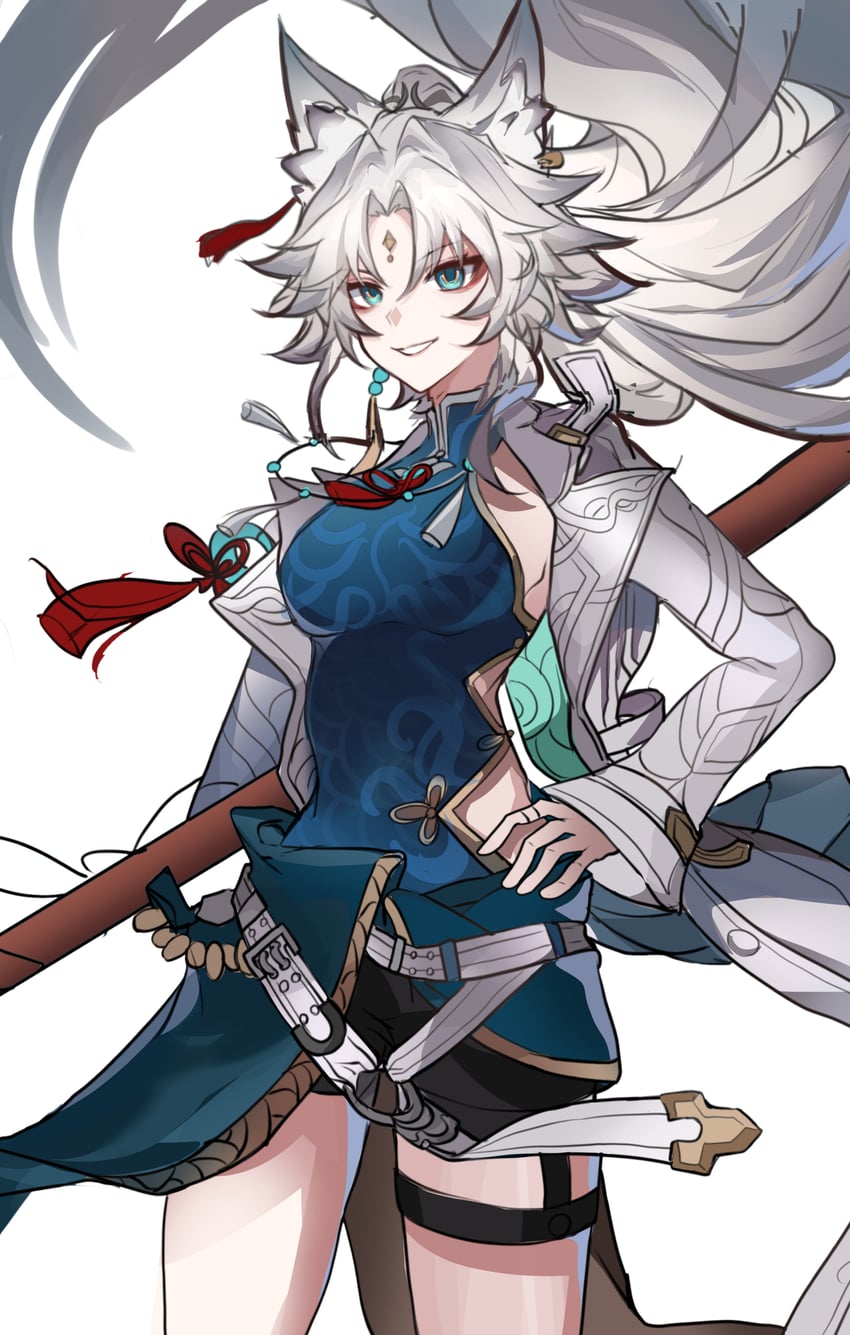 feixiao (honkai and 1 more) drawn by sishi_jixiang