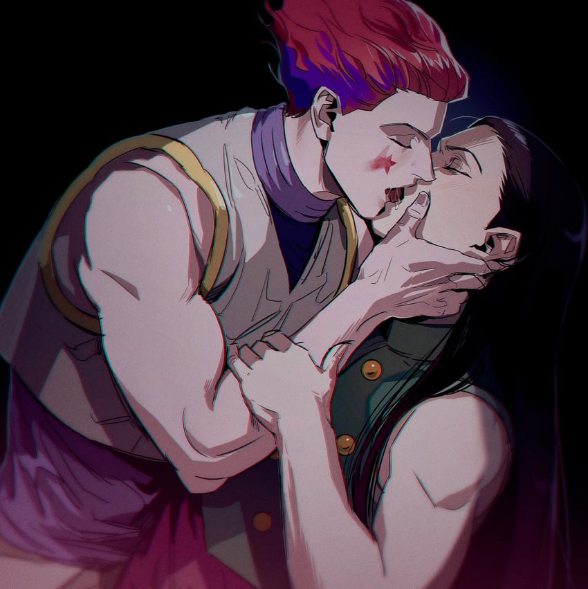 hisoka morow and illumi zoldyck (hunter x hunter) drawn by killua0u0