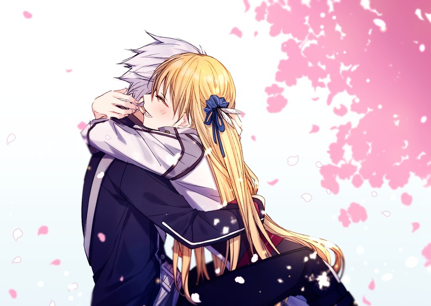 rean schwarzer and alisa reinford (eiyuu densetsu and 2 more) drawn by soap_(user_kghh4755)
