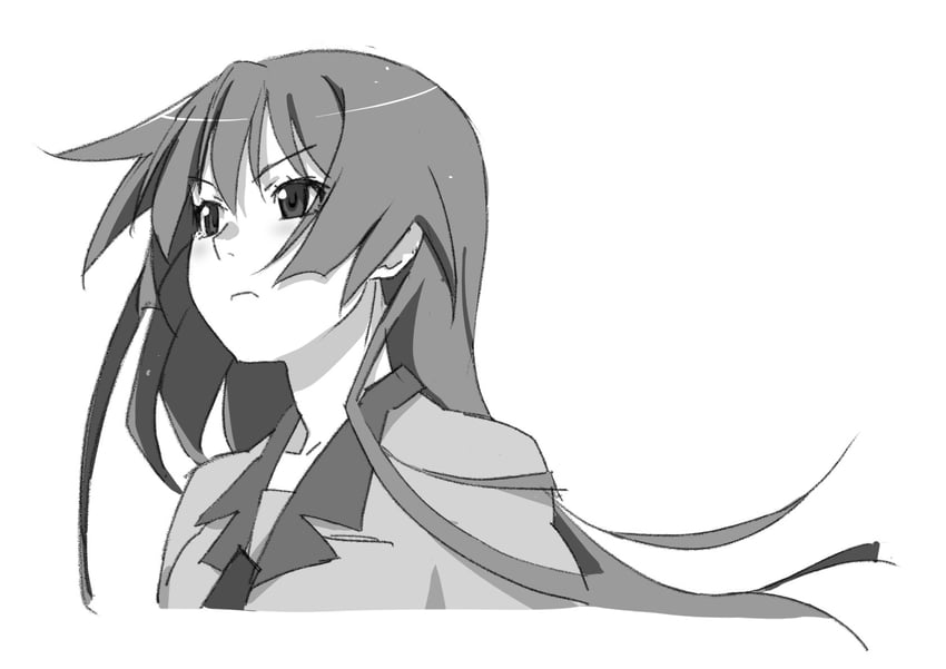 senjougahara hitagi (monogatari and 1 more) drawn by itoma_mahimahi