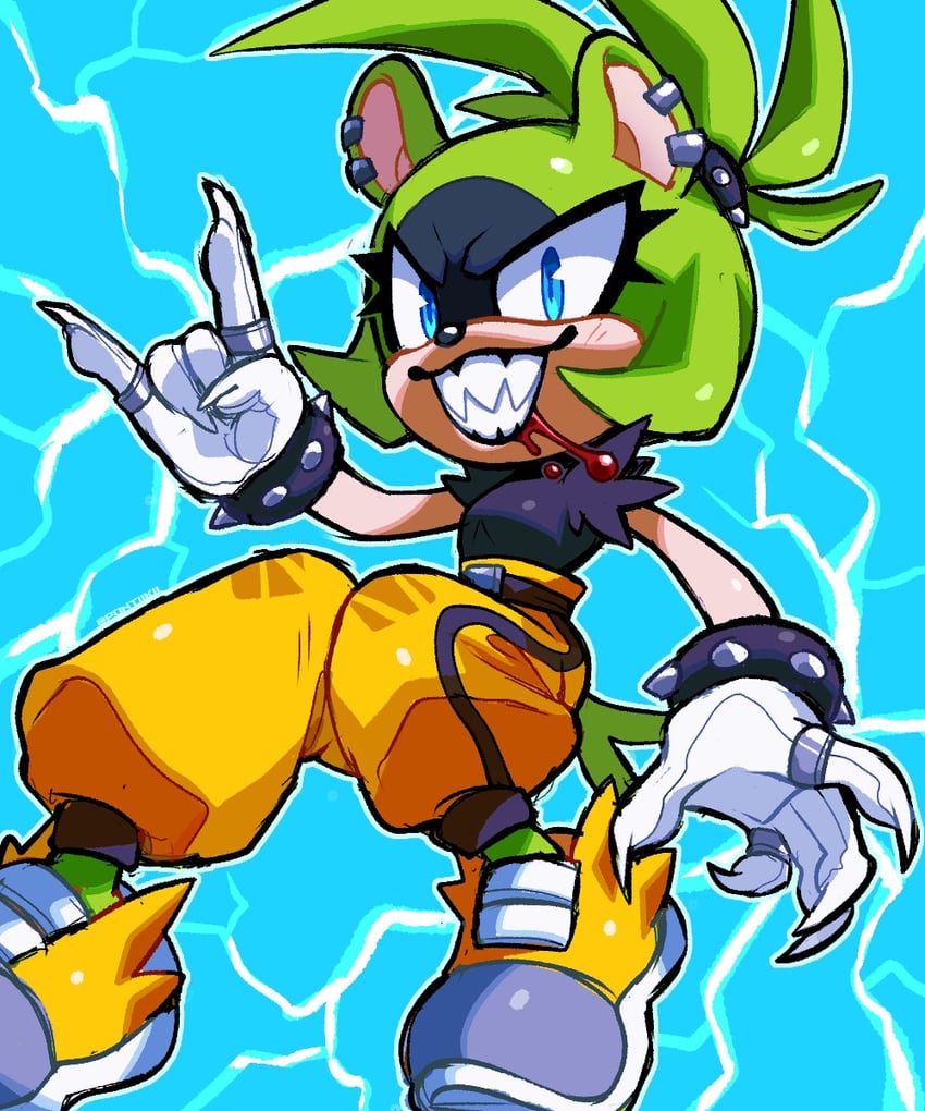 surge the tenrec (sonic and 1 more) drawn by pontiikii