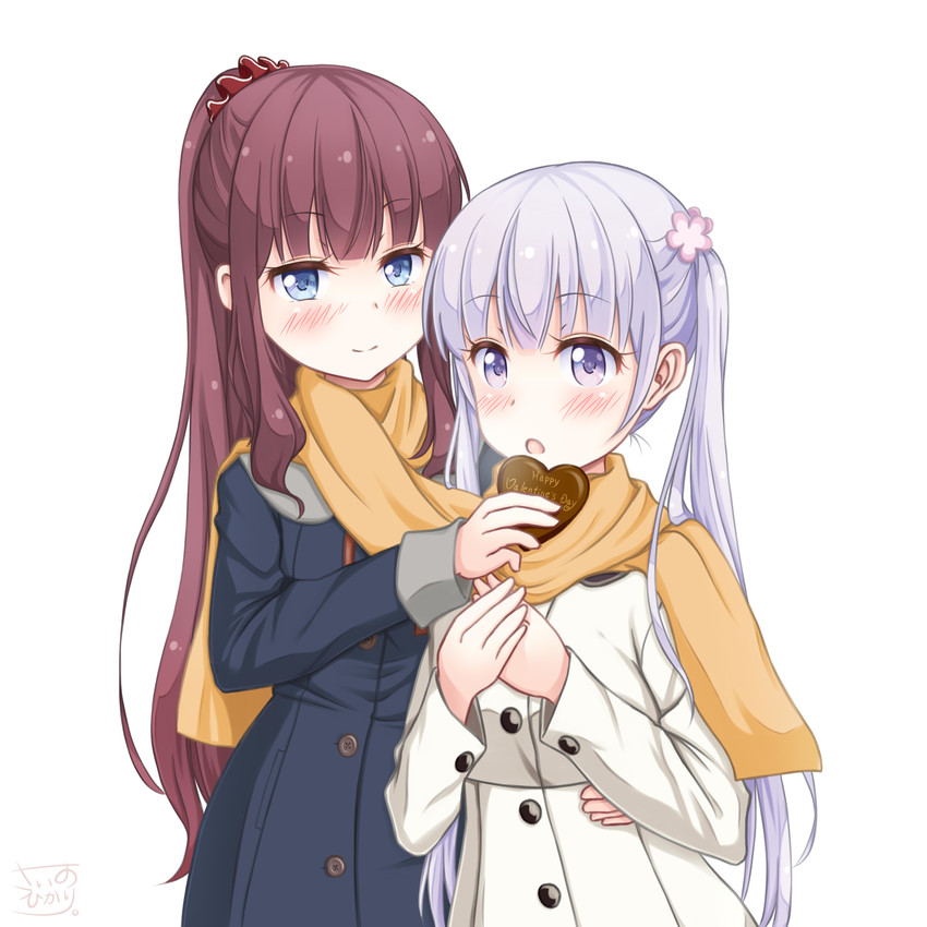suzukaze aoba and takimoto hifumi (new game!) drawn by sainohikari