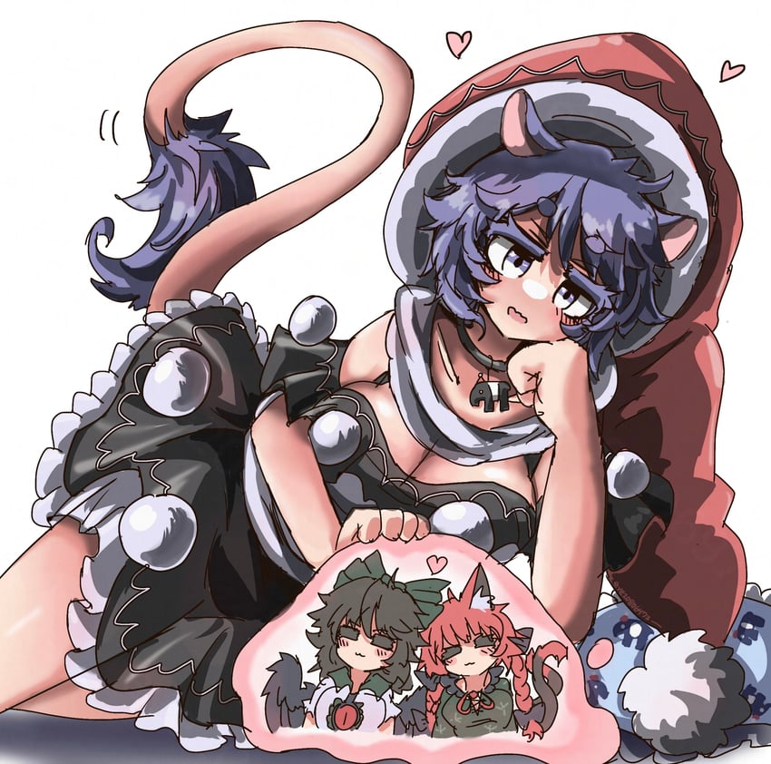 kaenbyou rin, reiuji utsuho, and doremy sweet (touhou) drawn by eye20806972