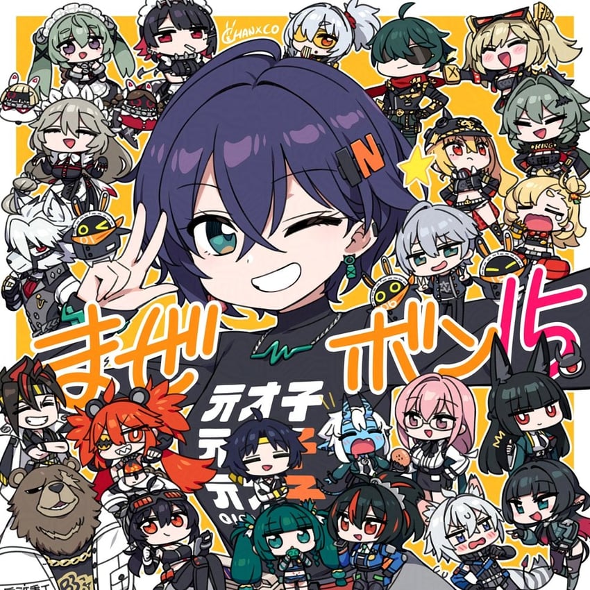 ellen joe, hoshimi miyabi, belle, jane doe, wise, and 24 more (zenless zone zero) drawn by chan_co