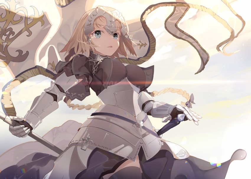 jeanne d'arc (fate and 2 more) drawn by same_(sendai623)