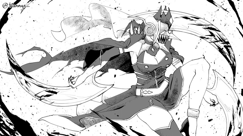 mori calliope (hololive and 2 more) drawn by tian_nya
