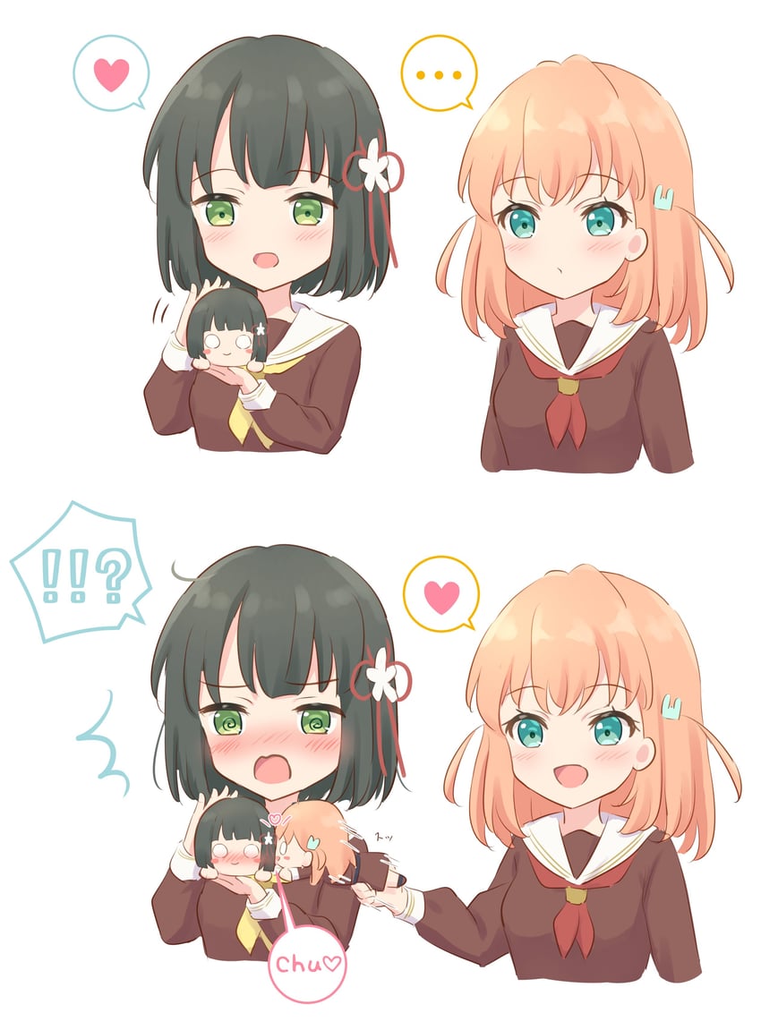 hinoshita kaho and momose ginko (love live! and 1 more) drawn by hanazora_satsuki