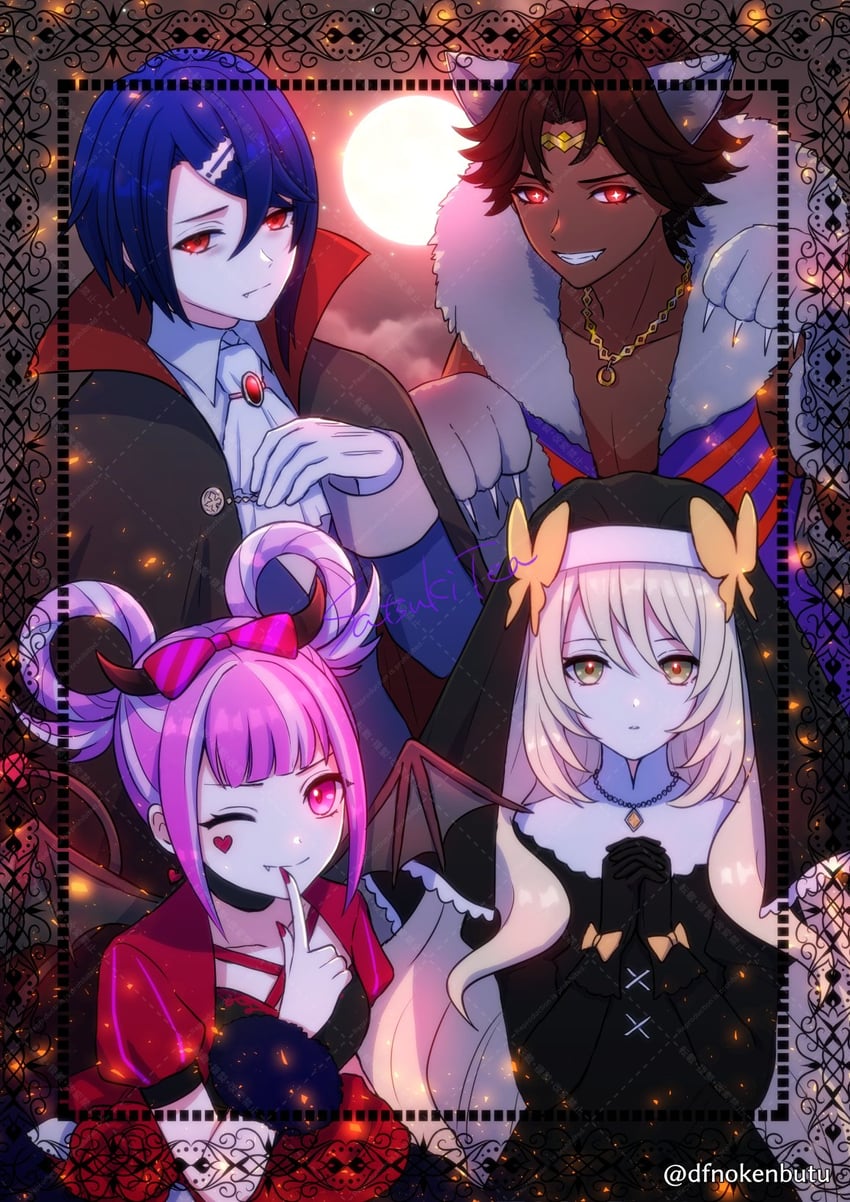celine, hortensia, alcryst, and fogado (fire emblem and 1 more) drawn by dfhnokenbutu
