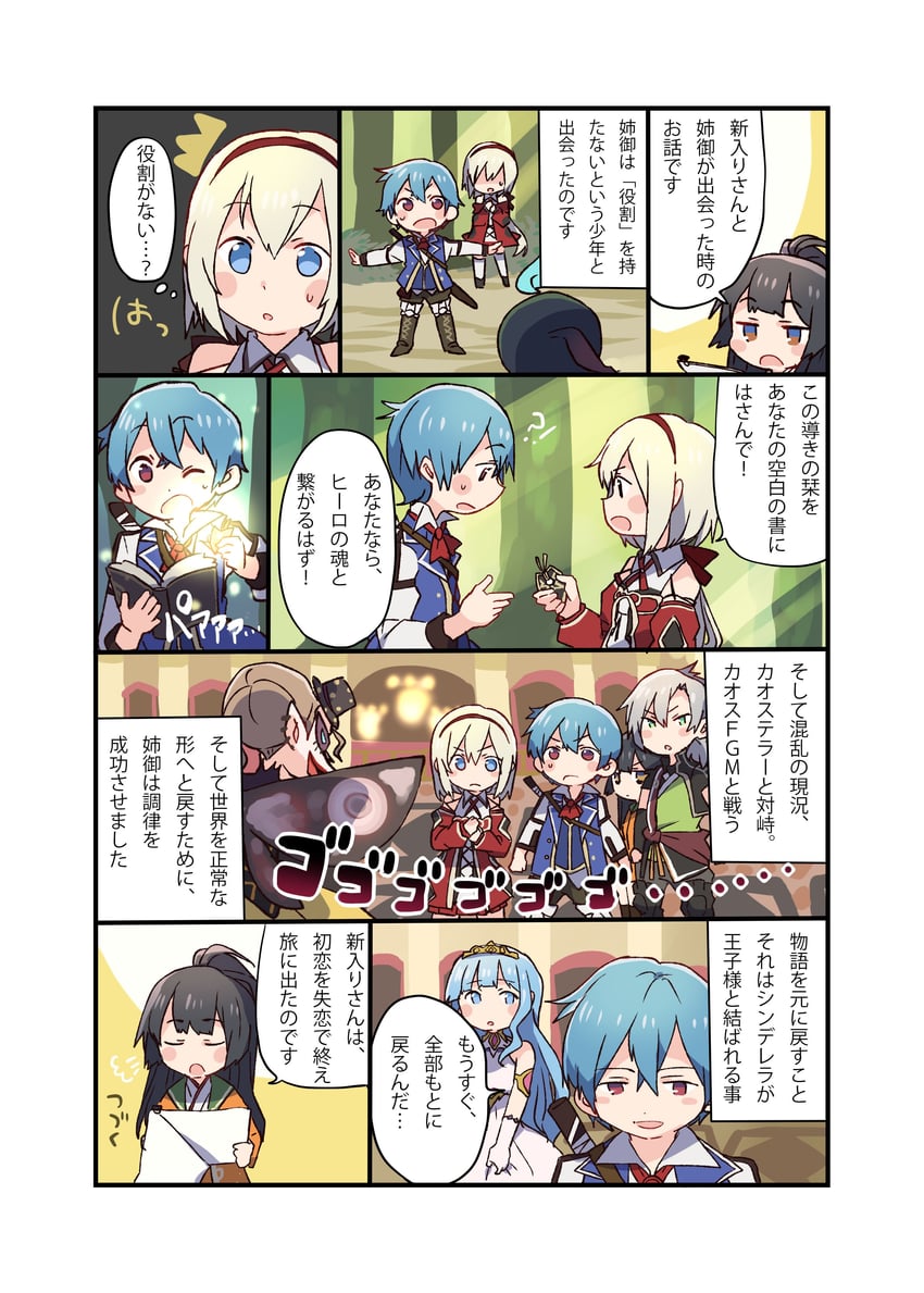 reina, ex, cinderella, shane, tao, and 2 more (grimms notes)