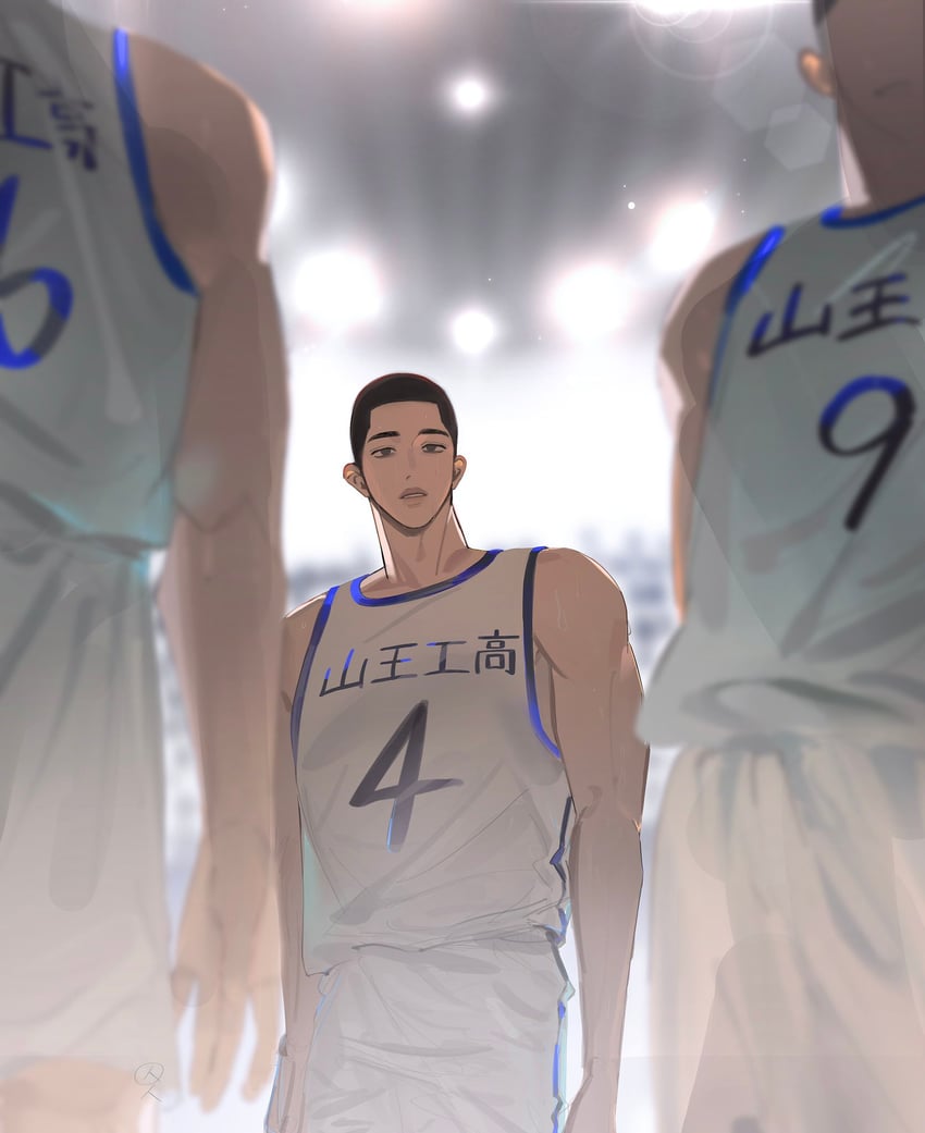 sawakita eiji, fukatsu kazunari, and matsumoto minoru (slam dunk) drawn by ood_do0