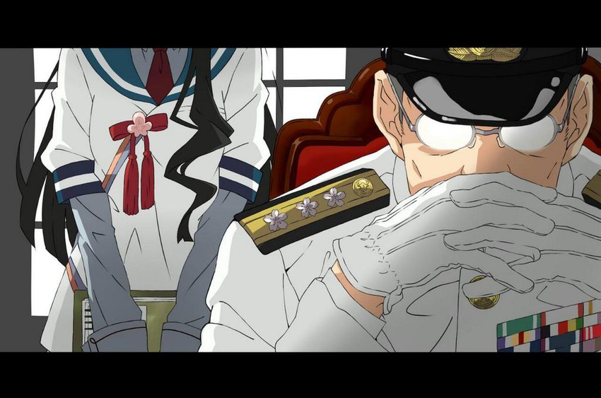 admiral and ooyodo (kantai collection and 1 more) drawn by akitetsu