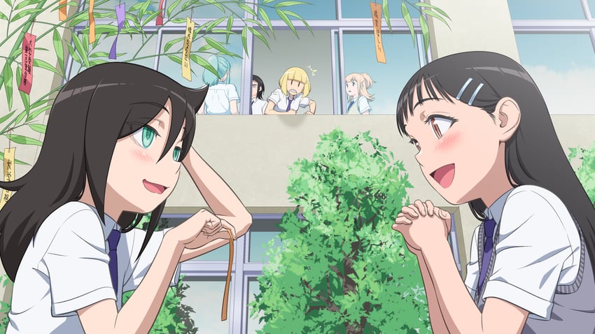 kuroki tomoko, uchi emiri, hirasawa shizuku, miyazaki, kayo, and 1 more (watashi ga motenai no wa dou kangaetemo omaera ga warui!) drawn by ichikawa_masahiro