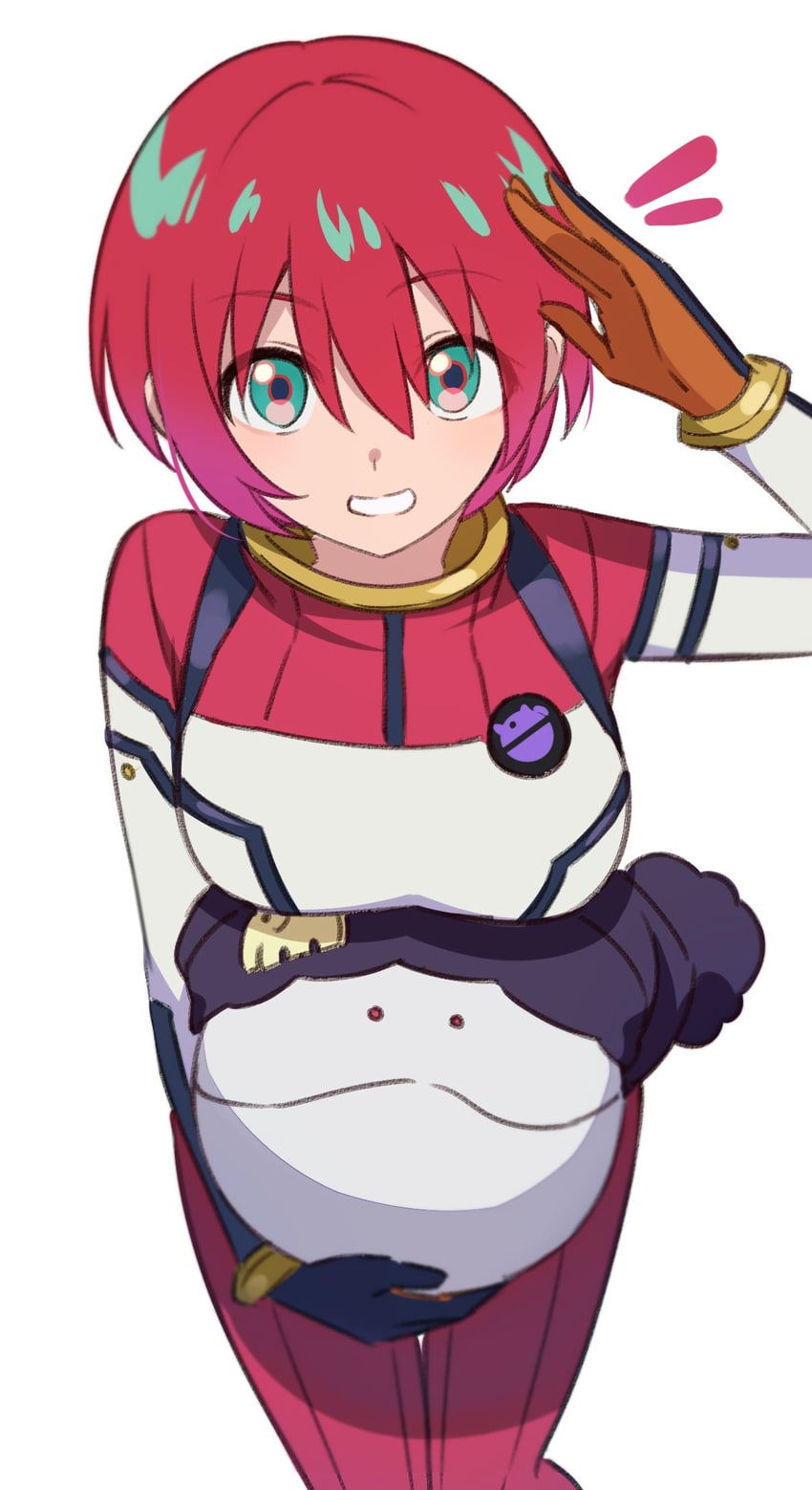 amate yuzuriha and haro (gundam and 1 more) drawn by nemu_mohu
