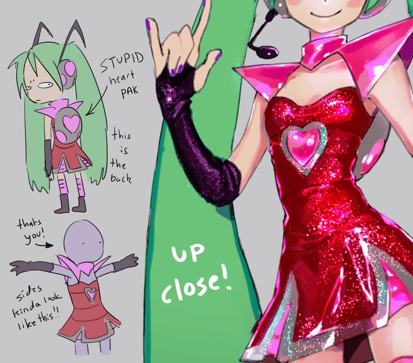hatsune miku and zim (vocaloid and 1 more) drawn by crunchcontrol