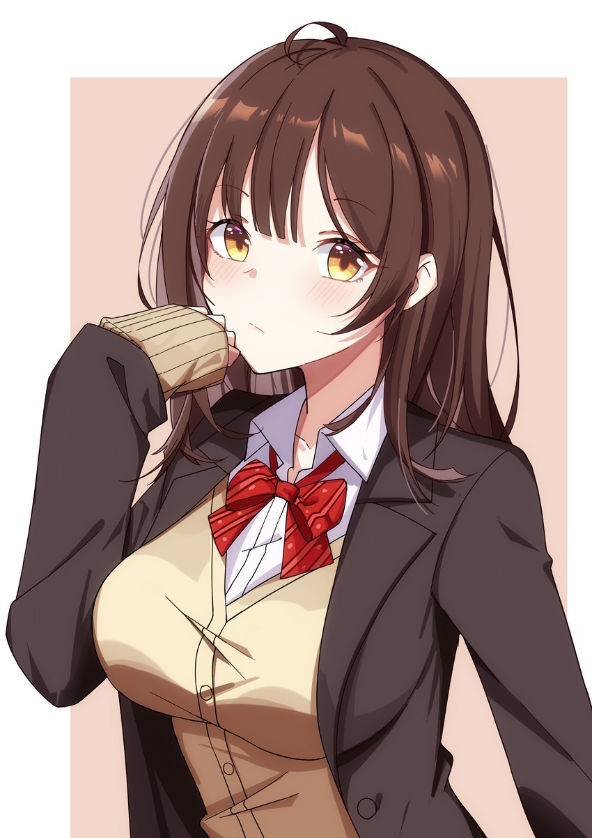 ogiwara sayu (hige wo soru. soshite joshikousei wo hirou.) drawn by miuna_(498475051)