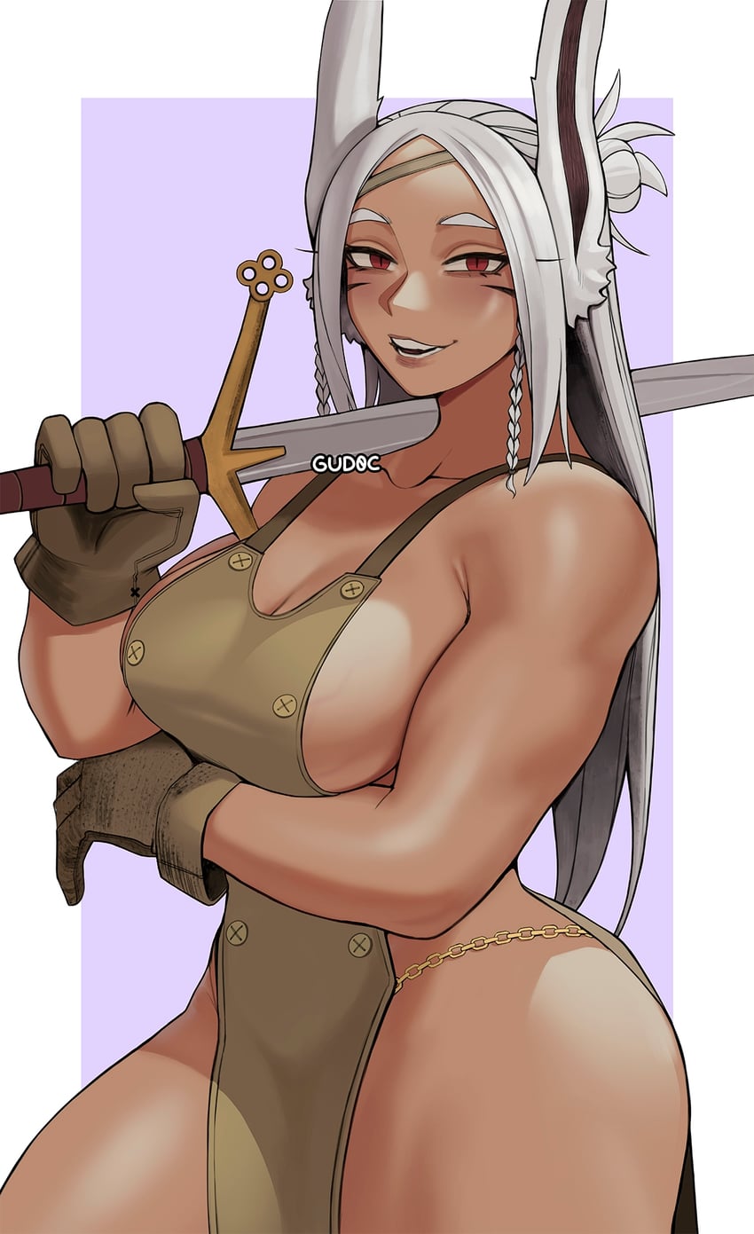 mirko (boku no hero academia) drawn by gud0c