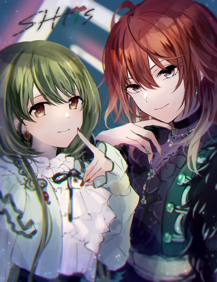 nanakusa nichika and aketa mikoto (idolmaster and 1 more) drawn by kumano09_(yaecha0)