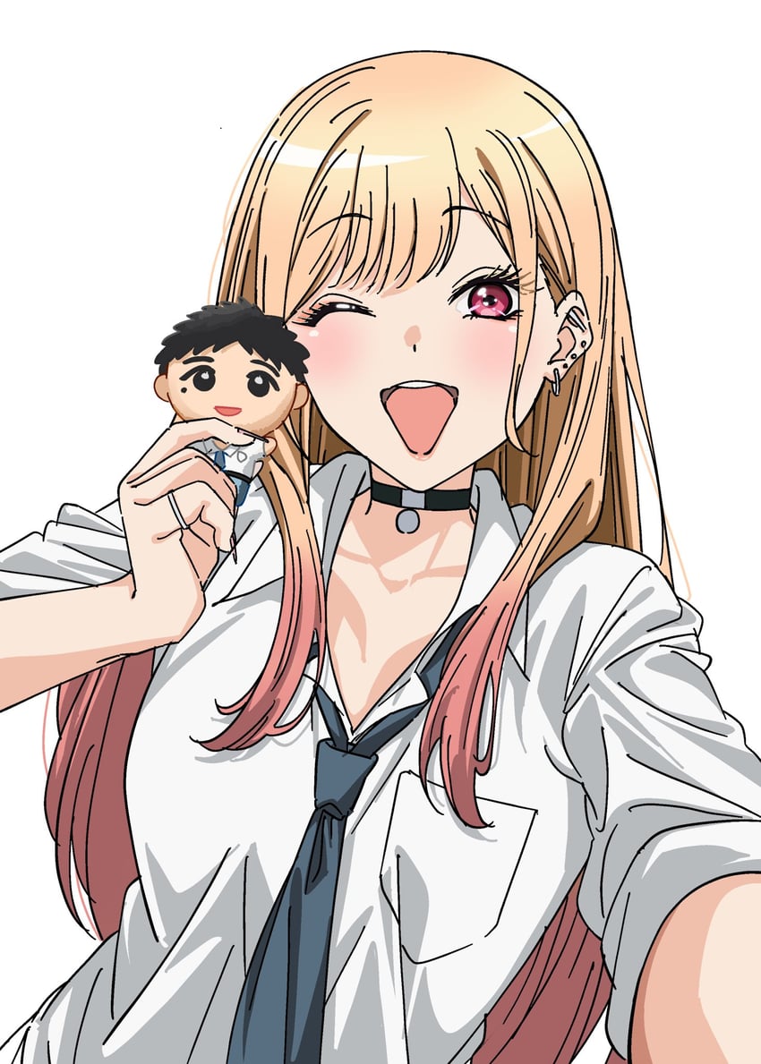 kitagawa marin and gojou wakana (sono bisque doll wa koi wo suru) drawn by ya_(zawa0410)