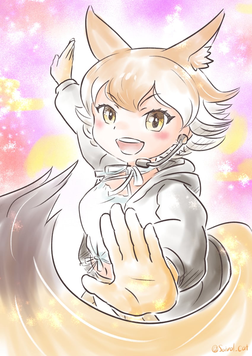 coyote (kemono friends and 1 more) drawn by saival_cat