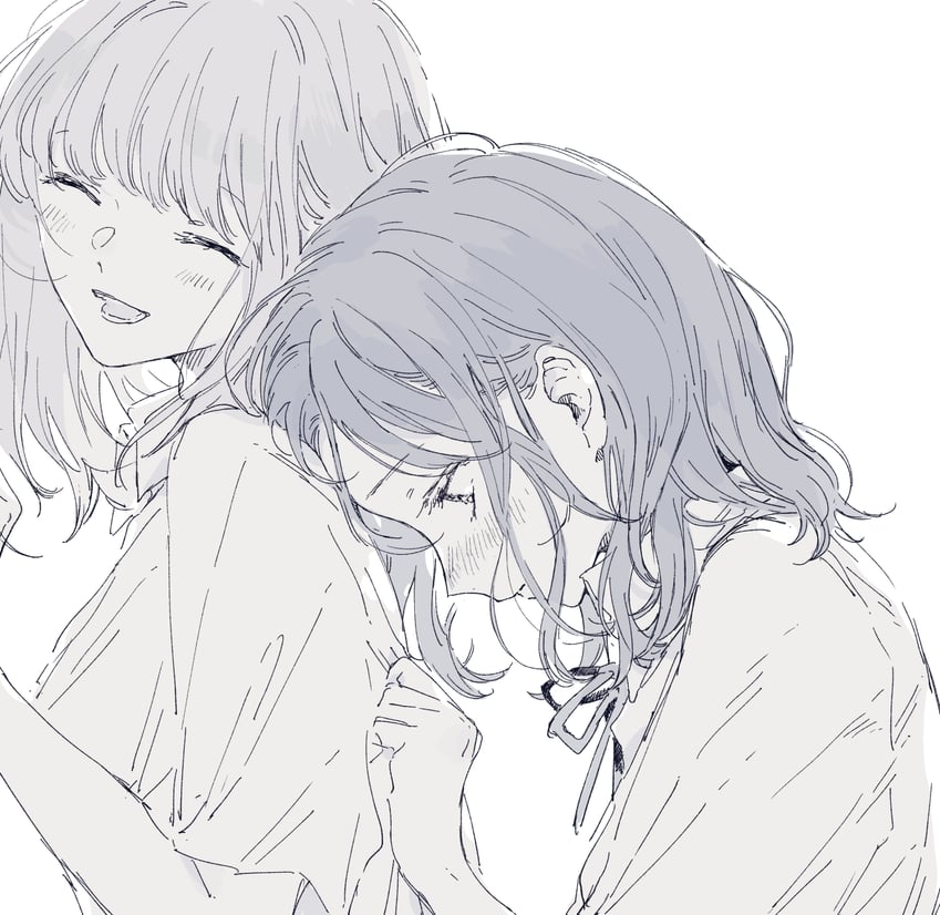 kousaka fuyuki and shirai eri (kono koi wo hoshi ni wa negawanai) drawn by kakmxxxny06