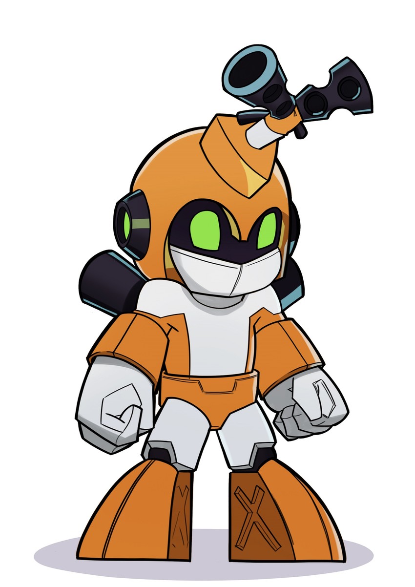 mega man and metabee (super smash bros. and 2 more) drawn by splashbrush