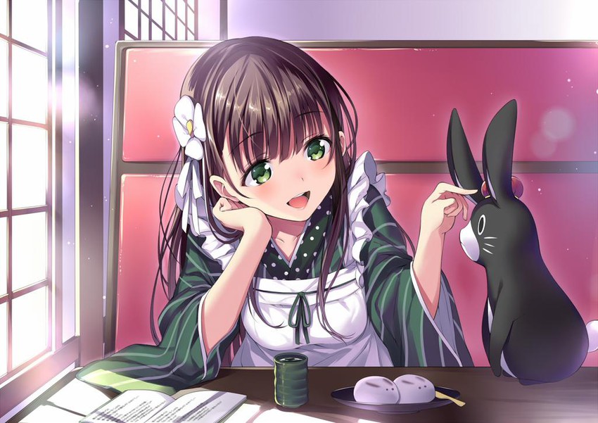 ujimatsu chiya and anko (gochuumon wa usagi desu ka?) drawn by senri_gan