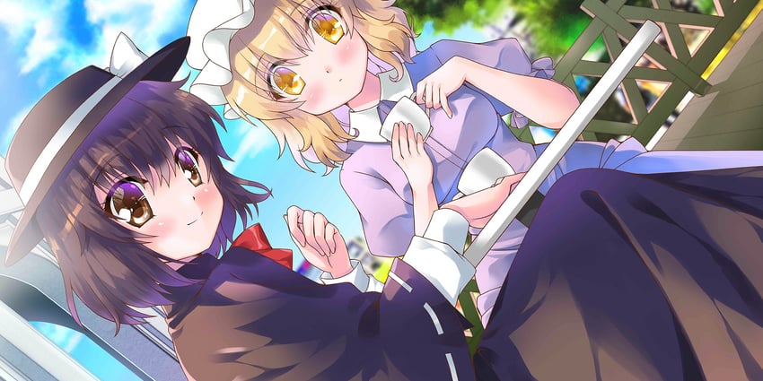 usami renko and maribel hearn (touhou and 1 more) drawn by hinoue_itaru