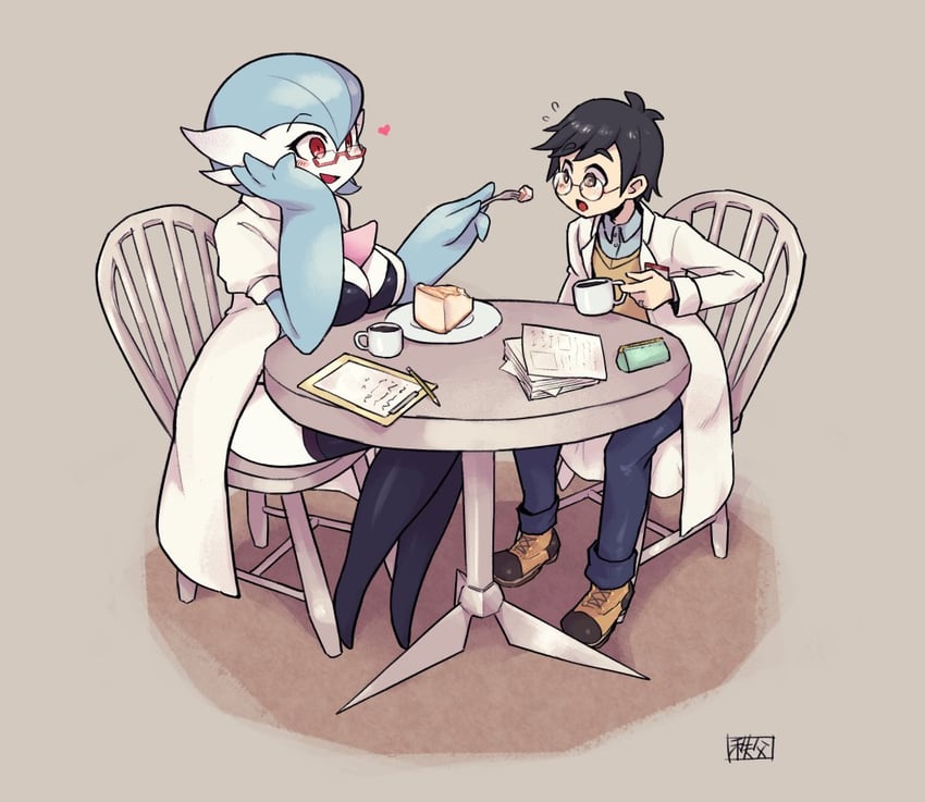 gardevoir, dr. voir, and nanosheep (pokemon) drawn by chichibu_(watson)